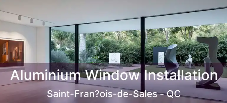 Aluminium Window Installation Saint-Fran?ois-de-Sales - QC