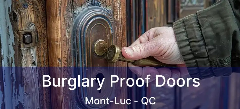 Burglary Proof Doors Mont-Luc - QC