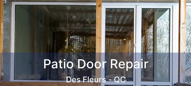 Patio Door Repair Des Fleurs - QC