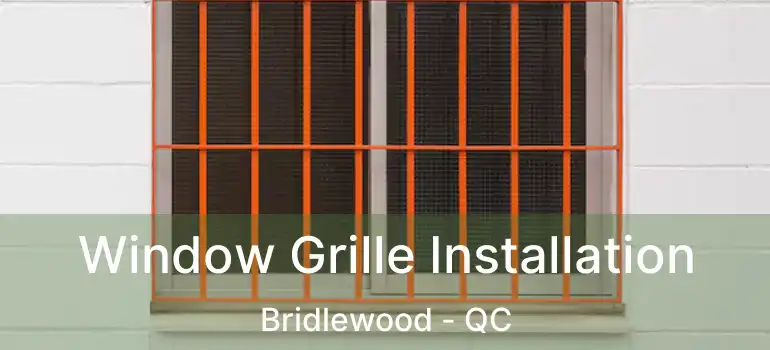 Window Grille Installation Bridlewood - QC