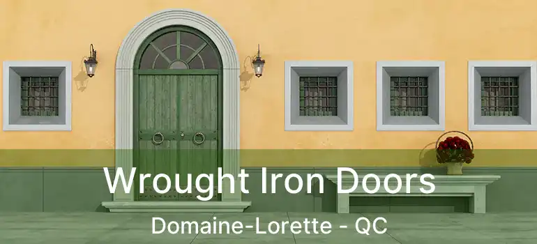 Wrought Iron Doors Domaine-Lorette - QC